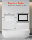 VEVOR Shower Niche 16 x 28 x 4 inch Recessed Wall Shelf for Bathroom Shower