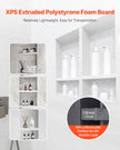 VEVOR Shower Niche, Recessed Wall Shelf, Bathroom Storage Shelf, Four-Layer Shower Niche, Waterproof Bathroom Shelf, XPS Plastic Wall Niche, Grid-Textured Storage Shelf, Modern Shower Storage, Dual-Unit Wall Shelf, Easy Install Bathroom Niche