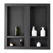 VEVOR Shower Niche, Recessed Wall Shelf, Bathroom Storage Shelf, Four-Layer Shower Niche, Waterproof Bathroom Shelf, XPS Plastic Wall Niche, Grid-Textured Storage Shelf, Modern Shower Storage, Dual-Unit Wall Shelf, Easy Install Bathroom Niche