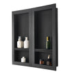 VEVOR Shower Niche, Recessed Wall Shelf, Bathroom Storage Shelf, Four-Layer Shower Niche, Waterproof Bathroom Shelf, XPS Plastic Wall Niche, Grid-Textured Storage Shelf, Modern Shower Storage, Dual-Unit Wall Shelf, Easy Install Bathroom Niche