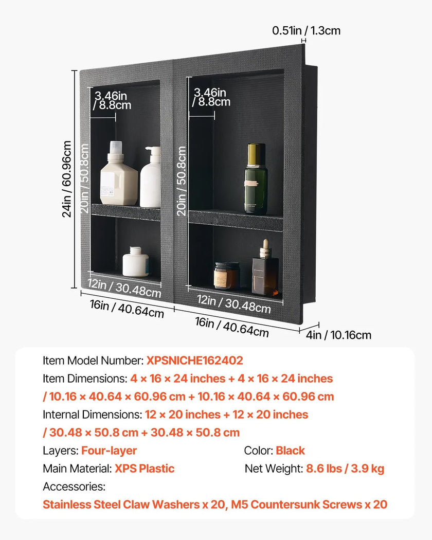 VEVOR Shower Niche 16