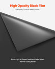VEVOR 10Mil Plastic Sheeting Roll 10 x 100 FT Heavy Duty Polyethylene Black