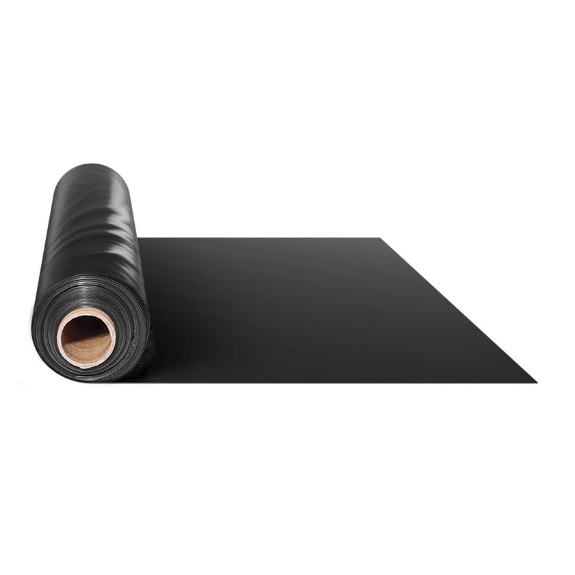 VEVOR 6Mil Plastic Sheeting Roll 24 x 100 FT Heavy Duty Polyethylene Black