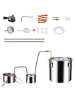 VEVOR Moonshine Still Water Alcohol Distiller 13.2Gal w/Thumper Keg & Water Pump