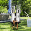 VEVOR Moonshine Still Water Alcohol Distiller 13.2Gal w/Thumper Keg & Water Pump