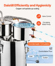 VEVOR Moonshine Still Water Alcohol Distiller 3Gal w/Thumper Keg & 8W Water Pump