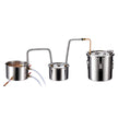 VEVOR Moonshine Still Water Alcohol Distiller 3Gal w/Thumper Keg & 8W Water Pump