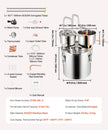 VEVOR Moonshine Still Water Alcohol Distiller 5Gal w/Thumper Keg & 8W Water Pump