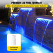 Vevor Fountain Spillway Waterfall Pool LED Lighted Spillway - Blue