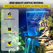 VEVOR Fountain Spillway 36.2x3.2x8.1 Inch, Pool Waterfall Fountain 17 Colors Led, Pool Water Fall Kit With Remote, Pool Spillway Solid Acrylic Pool Waterfall for Garden Pond, Swimming Pool, Square