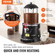 VEVOR Hot Chocolate Dispenser 2.6 Gal / 10 L Hot Chocolate Machine for Hot Drink