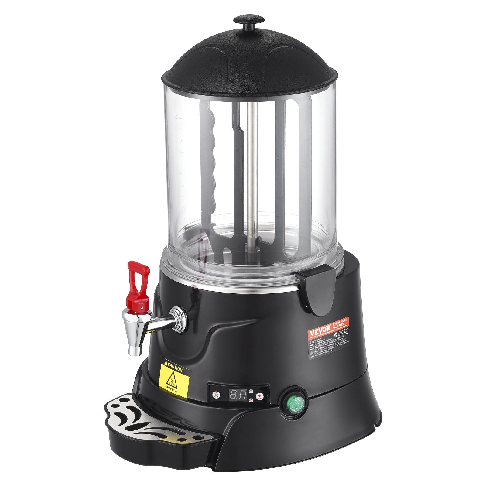 VEVOR Hot Chocolate Dispenser 2.6 Gal / 10 L Hot Chocolate Machine for Hot Drink