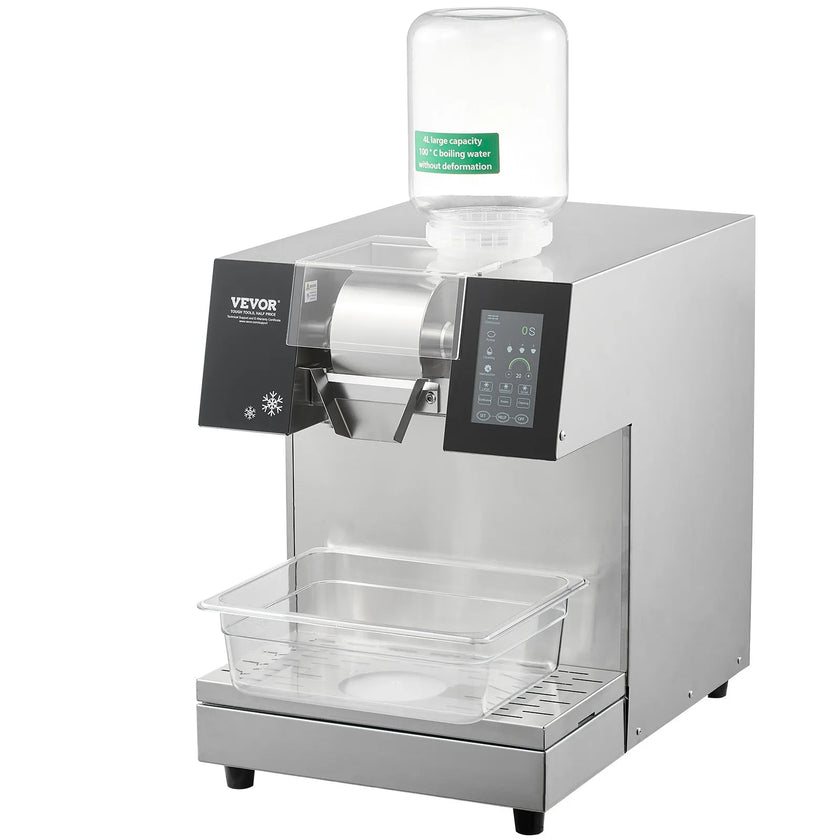 VEVOR Commercial Snowflake Ice Machine 529LBS/24H Stainless Steel for Ice Cream