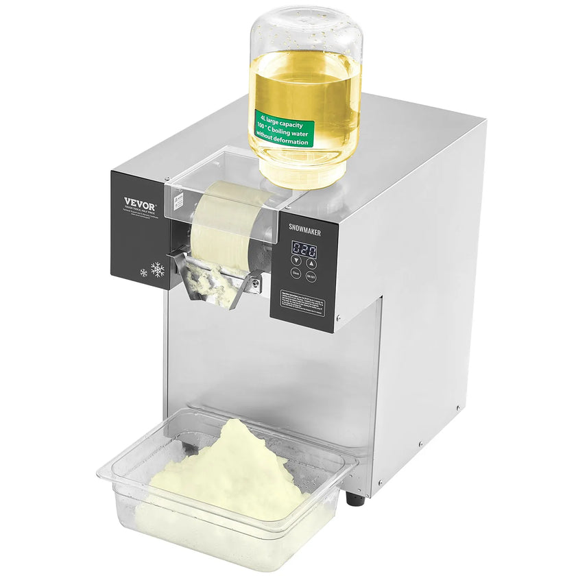 VEVOR Commercial Snowflake Ice Machine 385LBS/24H Stainless Steel for Ice Cream