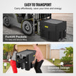 VEVOR Portable Diesel Tank, 116 Gallon Capacity & 10 GPM Flow Rate, Diesel Fuel Tank with 12V Electric Transfer Pump and 13.1ft Rubber Hose, PE Diesel Transfer Tank for Easy Fuel Transportation, Black