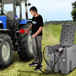 VEVOR Portable Diesel Tank, 116 Gallon Capacity & 10 GPM Flow Rate, Diesel Fuel Tank with 12V Electric Transfer Pump and 13.1ft Rubber Hose, PE Diesel Transfer Tank for Easy Fuel Transportation, Gray