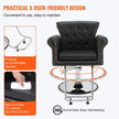 VEVOR Salon Chair, Barber Chair for Hair Stylist, Styling Chair with Heavy Duty Hydraulic Pump, 360° Swivel Hair Salon Chair with Footrest for Beauty Spa Shampoo, Max Load Weight 330 lbs, Black