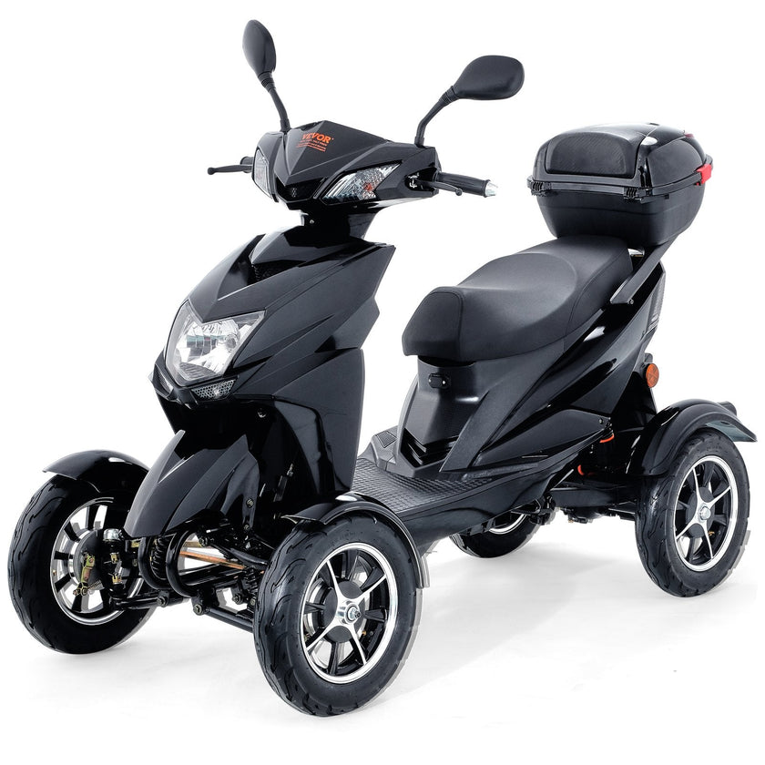 VEVOR Heavy Duty 4-Wheel Mobility Scooters 40 Miles 3-Speed 500W 450lbs Capacity