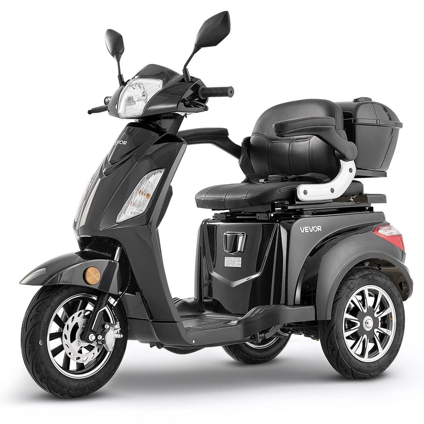 Heavy-Duty 3-Wheel Mobility Scooter for Seniors & Adults, 500 lb Capacity, 21.5 Mile Range, 1000W All-Terrain Electric Scooter