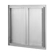 VEVOR BBQ Access Door, 26W x 24H Inch Double Outdoor Kitchen Door, Stainless Steel Flush Mount Door, Wall Vertical Door with Recessed Handles , for BBQ Island, Grilling Station, Outside Cabinet