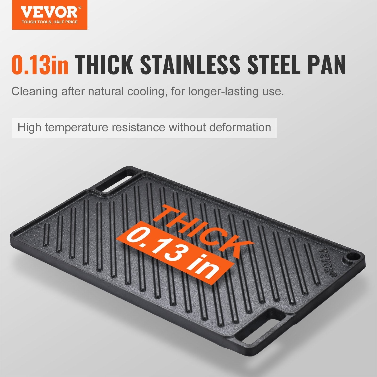 VEVOR Reversible Grill/Griddle, 9.7