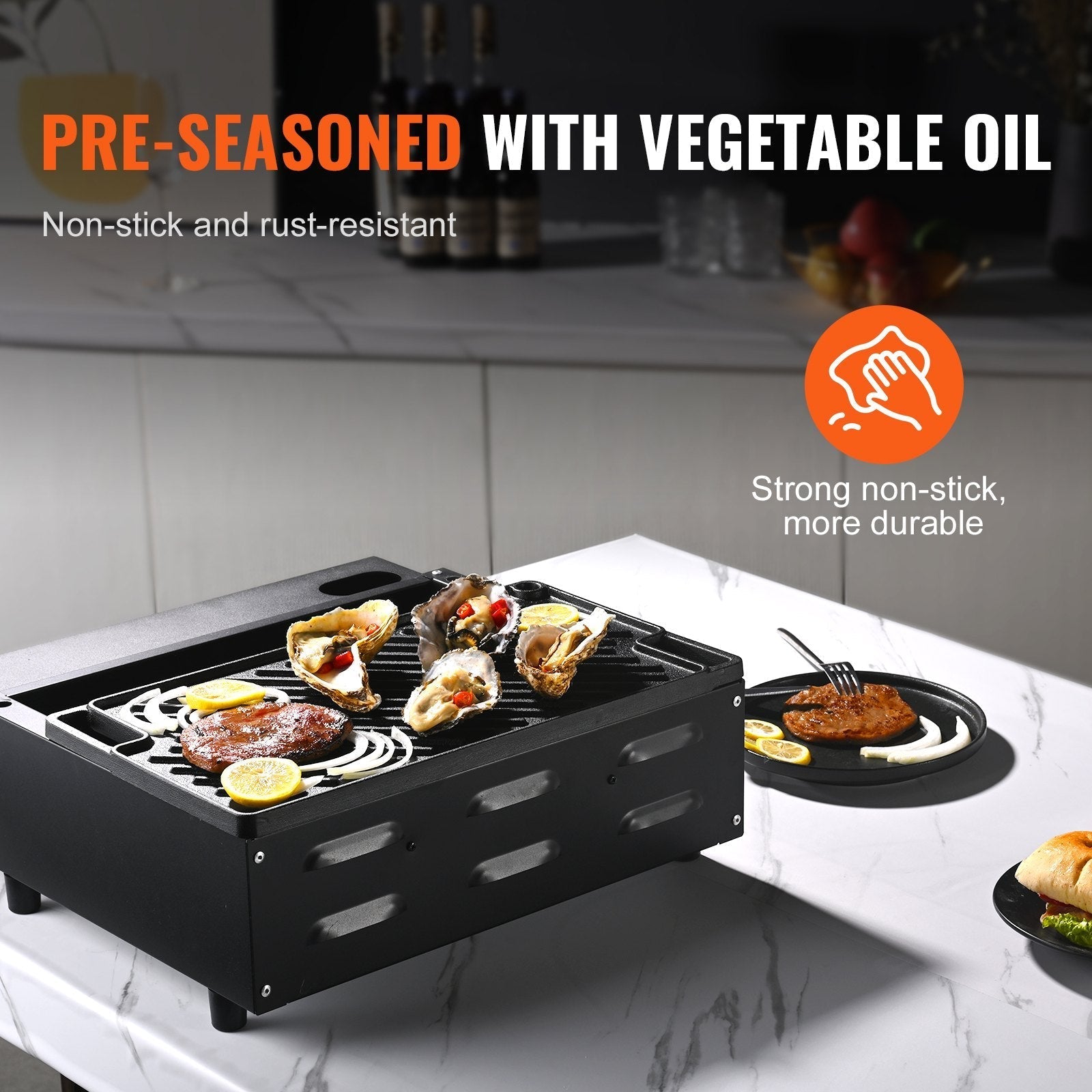 VEVOR Reversible Grill/Griddle, 9.7