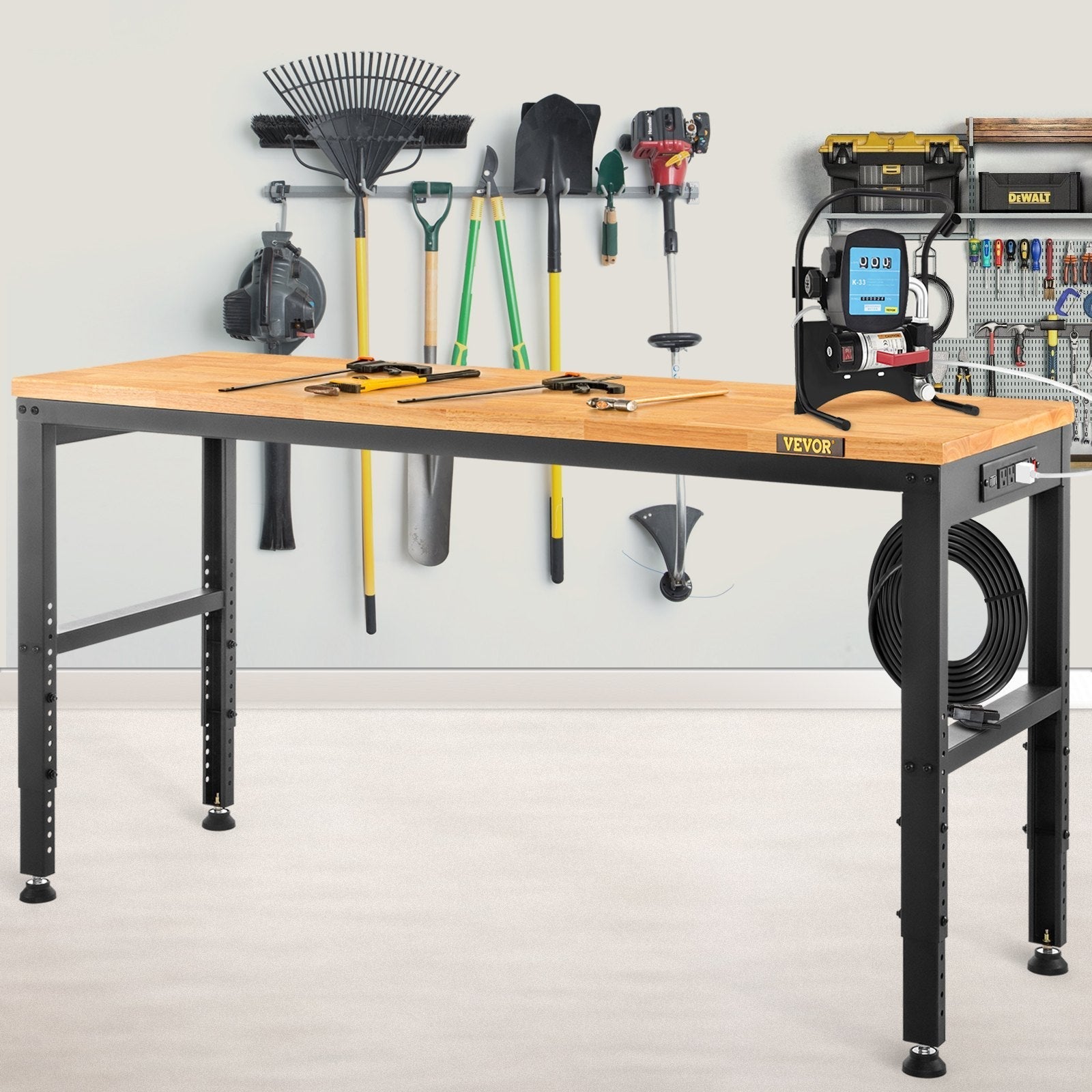 VEVOR Workbench Adjustable Height, 48