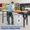 VEVOR Workbench Adjustable Height, 61
