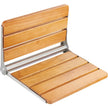 VEVOR Folding Oak Shower Seat 16.1