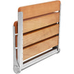 VEVOR Folding Oak Shower Seat 16.1