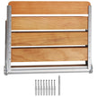 VEVOR Folding Oak Shower Seat 16.1