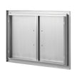 VEVOR BBQ Access Door, 28W x 19H Inch Double Outdoor Kitchen Door, Stainless Steel Flush Mount Door, Wall Vertical Door with Handles, for BBQ Island, Grilling Station, Outside Cabinet