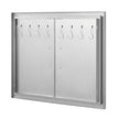VEVOR BBQ Access Door, 31W x 24H Inch Double Outdoor Kitchen Door, Stainless Steel Flush Mount Door, Double Wall Vertical Door with Handles and Hooks, for BBQ Island, Grilling Station, Outside Cabinet