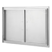 VEVOR BBQ Access Door, 35W x 24H Inch Double Outdoor Kitchen Door, Stainless Steel Flush Mount Door, Wall Vertical Door with Handles, for BBQ Island, Grilling Station, Outside Cabinet