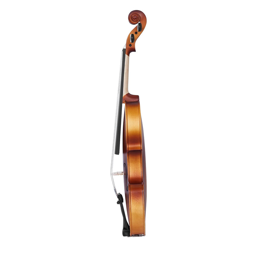 VEVOR Violin 4/4 Full Size Fiddle Set Solidwood for Beginners Matte Brown