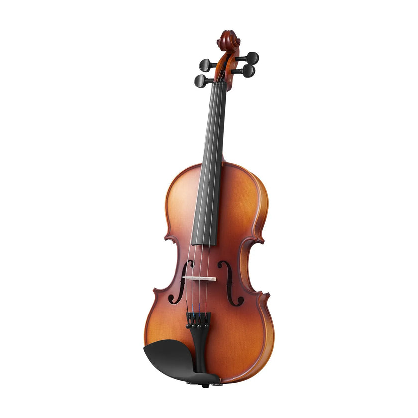 VEVOR Violin 4/4 Full Size Fiddle Set Solidwood for Beginners Matte Brown