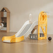 VEVOR Toddler Slide, Kid Slide for Toddlers Age 1-12 w/ Climbable Ladders & Basketball Hoop & Storage Space, Indoor Outdoor Slide Playset for Kids Within 110lbs, Toddler Playground w/ Raised Handrail