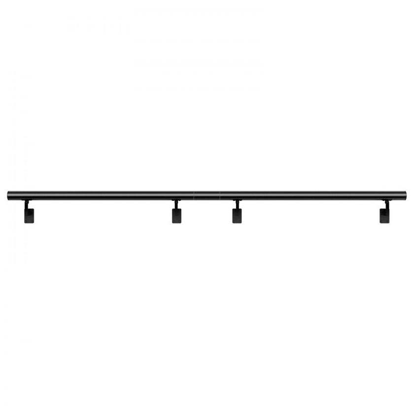VEVOR Handrail Stair Railing, 12 ft, Wall Mount Handrails for Indoor Stairs, Thickened Aluminum Alloy Hand Rail with Installation Kit, 440 LBS Load Capacity Stairway Railing for Outdoor Stairs