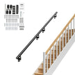 VEVOR Handrail Stair Railing, 7 ft, Wall Mount Handrails for Indoor Stairs, Thickened Aluminum Alloy Hand Rail with Installation Kit, 440 LBS Load Capacity Stairway Railing for Outdoor Stairs