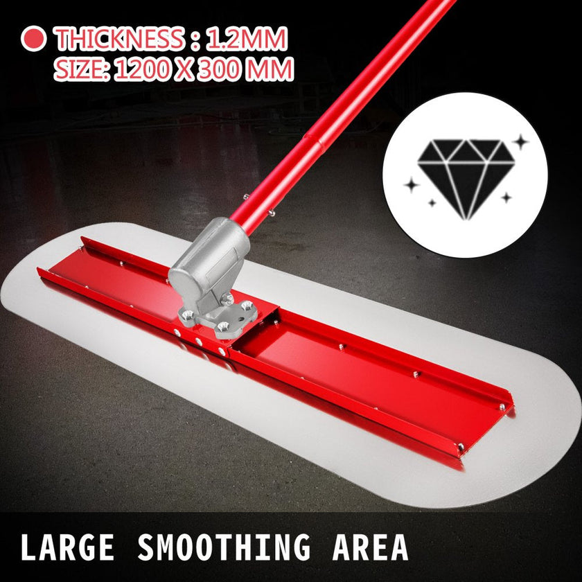Bull Float Concrete Float 1200x300mm Concrete Tool Trowel Float Handle & Bracket