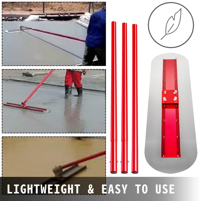 Bull Float Concrete Float 1200x300mm Concrete Tool Trowel Float Handle & Bracket