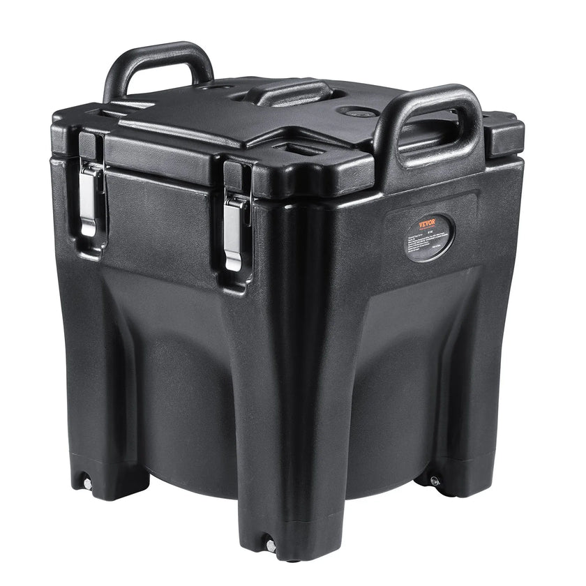 32 Qt Insulated Food Carrier, Stackable Catering Hot Box with 304 Stainless Steel Barrel, Non-Electric Food Warmer & Cold Food Transport Container for Catering, Restaurants & Events