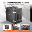 VEVOR Insulated Food Pan Carrier, 82 Qt Hot Box for Catering, LLDPE Food Box Carrier with Double Buckles, Front Loading Food Warmer for Restaurant, Canteen, etc.