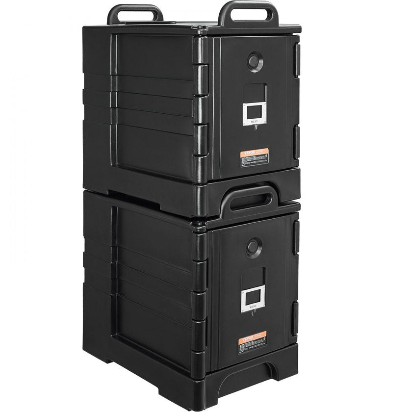 VEVOR Insulated Food Pan Carrier Stackable Catering Dishbox 81QTx 2 Chafing Dish