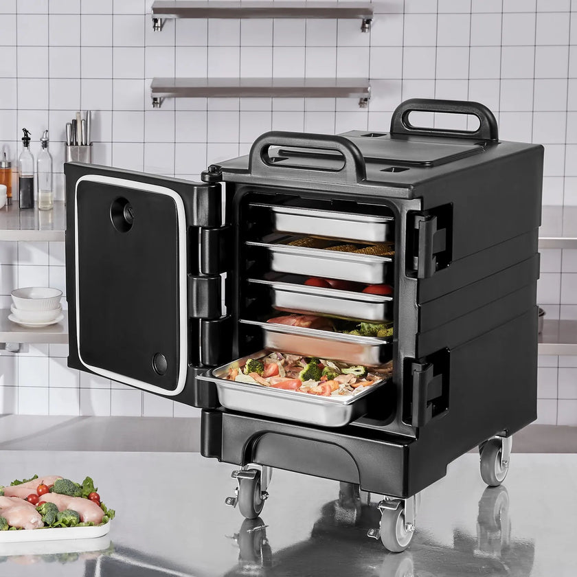 VEVOR Insulated Food Pan Carrier Stackable Catering Dishbox 81QT Chafing Dish