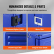 VEVOR Insulated Food Pan Carrier Front Load Catering Box w/ Wheels 82 Qt Blue