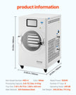 VEVOR Vacuum Freeze Dryer 4-Layer Fruit Vegetable Freeze Drying Machine White