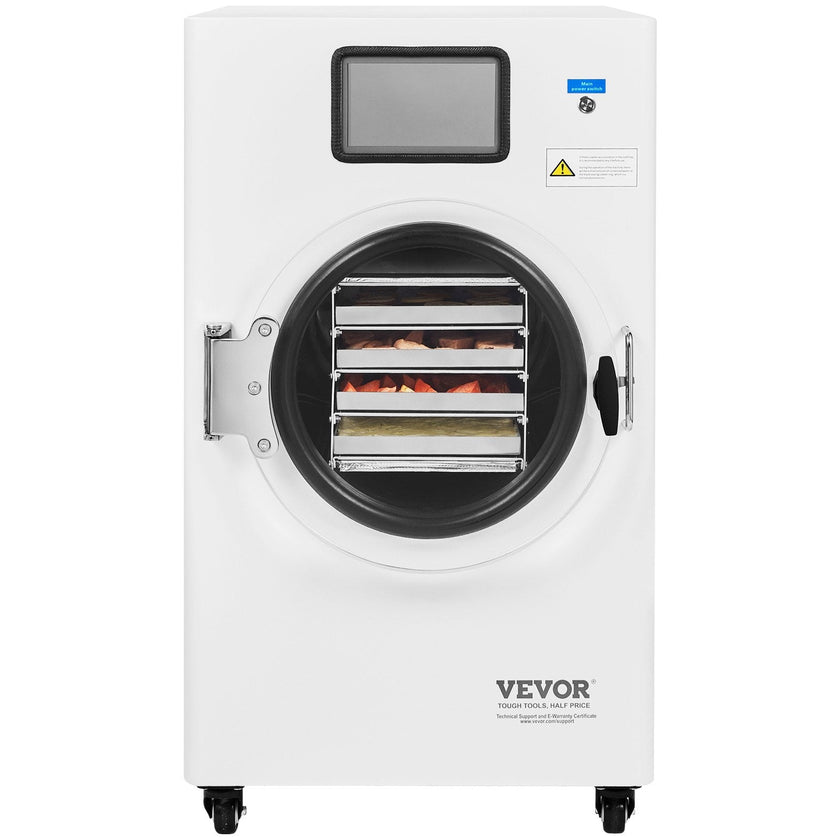 VEVOR Vacuum Freeze Dryer 4-Layer Fruit Vegetable Freeze Drying Machine White