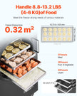 VEVOR Vacuum Freeze Dryer 4-Layer Fruit Vegetable Freeze Drying Machine Black