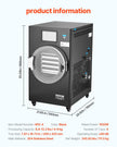 VEVOR Vacuum Freeze Dryer 4-Layer Fruit Vegetable Freeze Drying Machine Black